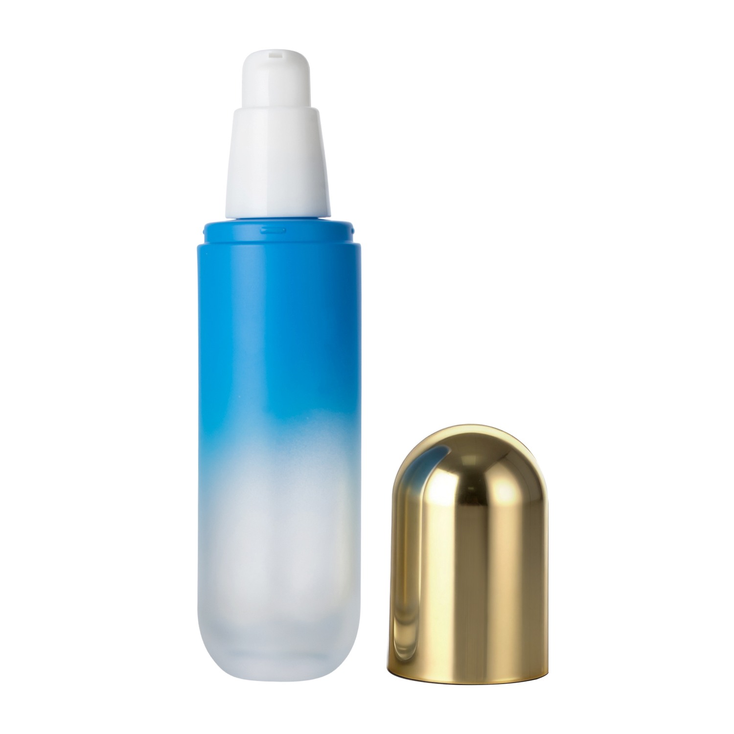 Blue PET Bottle with Lotion Pump(2)