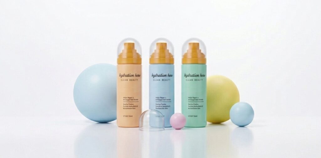 PCR PET PP Skincare Toner Spray Bottle(6)