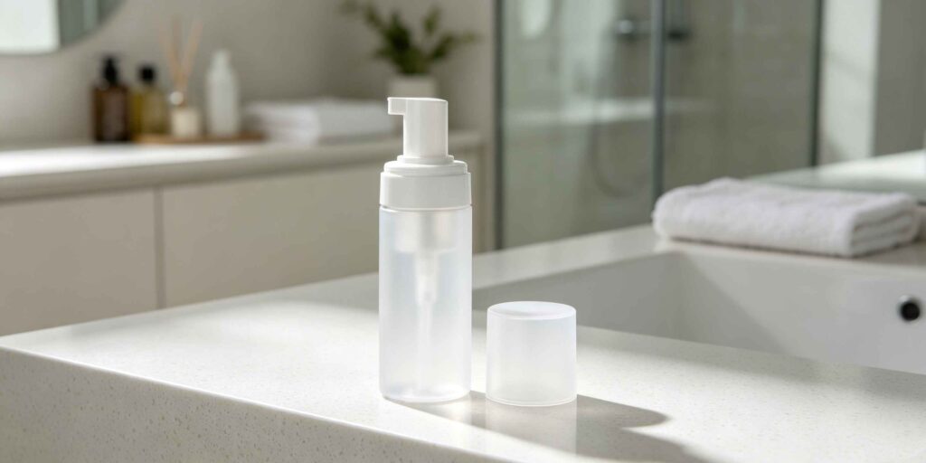 PET Lotion Pump Bottle in Cylinder Shape5