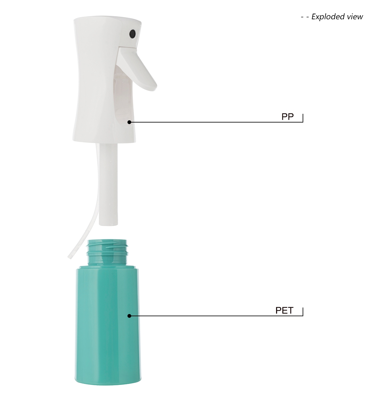 PP PET Salon Continuous Mist Spray Bottle(2)