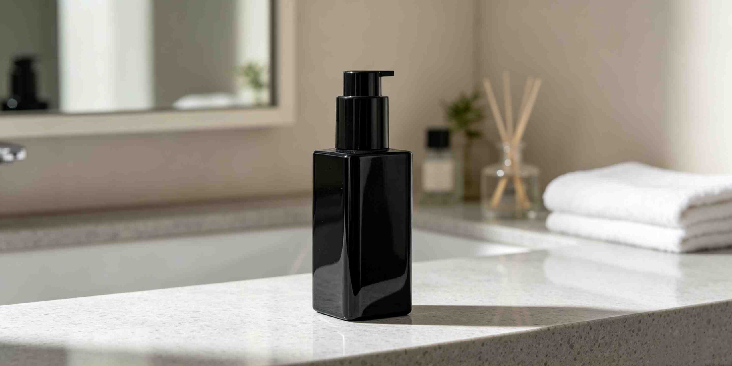 Square Reusable Refill PET pump Bottle5 scaled