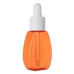 oval-shaped dropper bottle