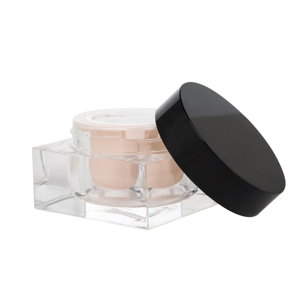 square cosmetic jars