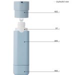 square reusable refill airless dispenser bottle(2)