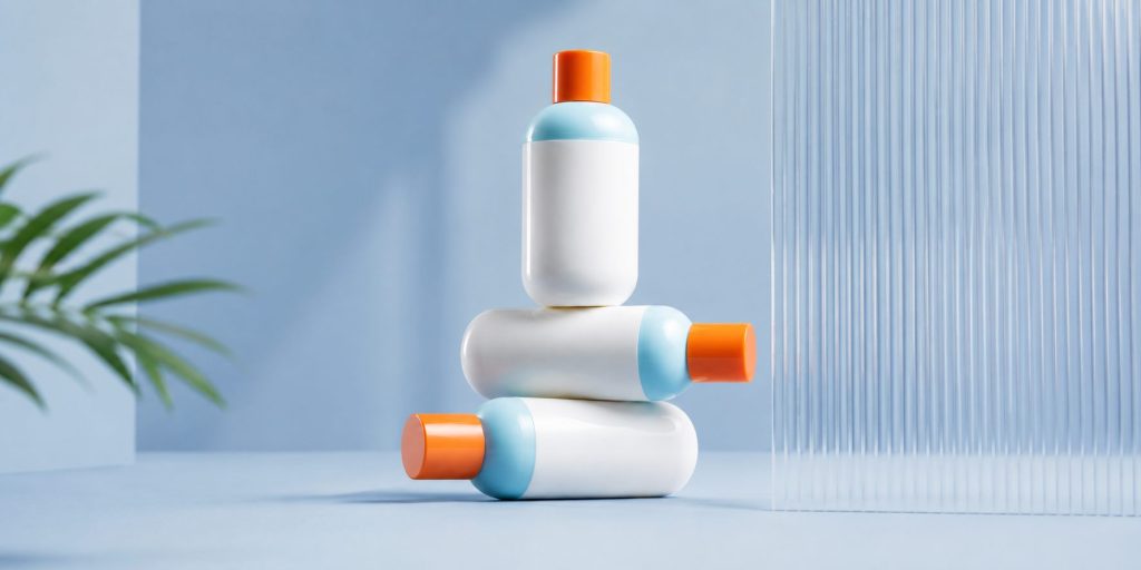 stylish curved PCR PP cosmetic lotion airless bottle(6)