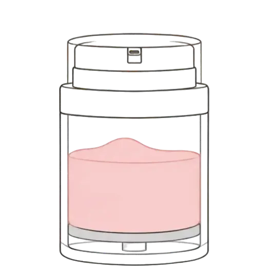 Airless Jar Press the Pump