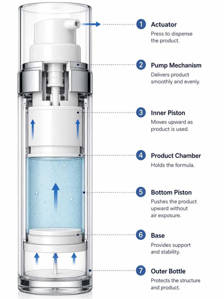 Airless packaging structure(1)