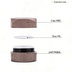acrylic marble-pattern jar empty cosmetic jars(2)