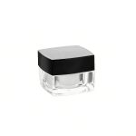 acrylic square transparent jar cosmetic jar empty cosmetic jars