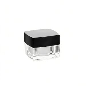 acrylic square transparent jar cosmetic jar empty cosmetic jars