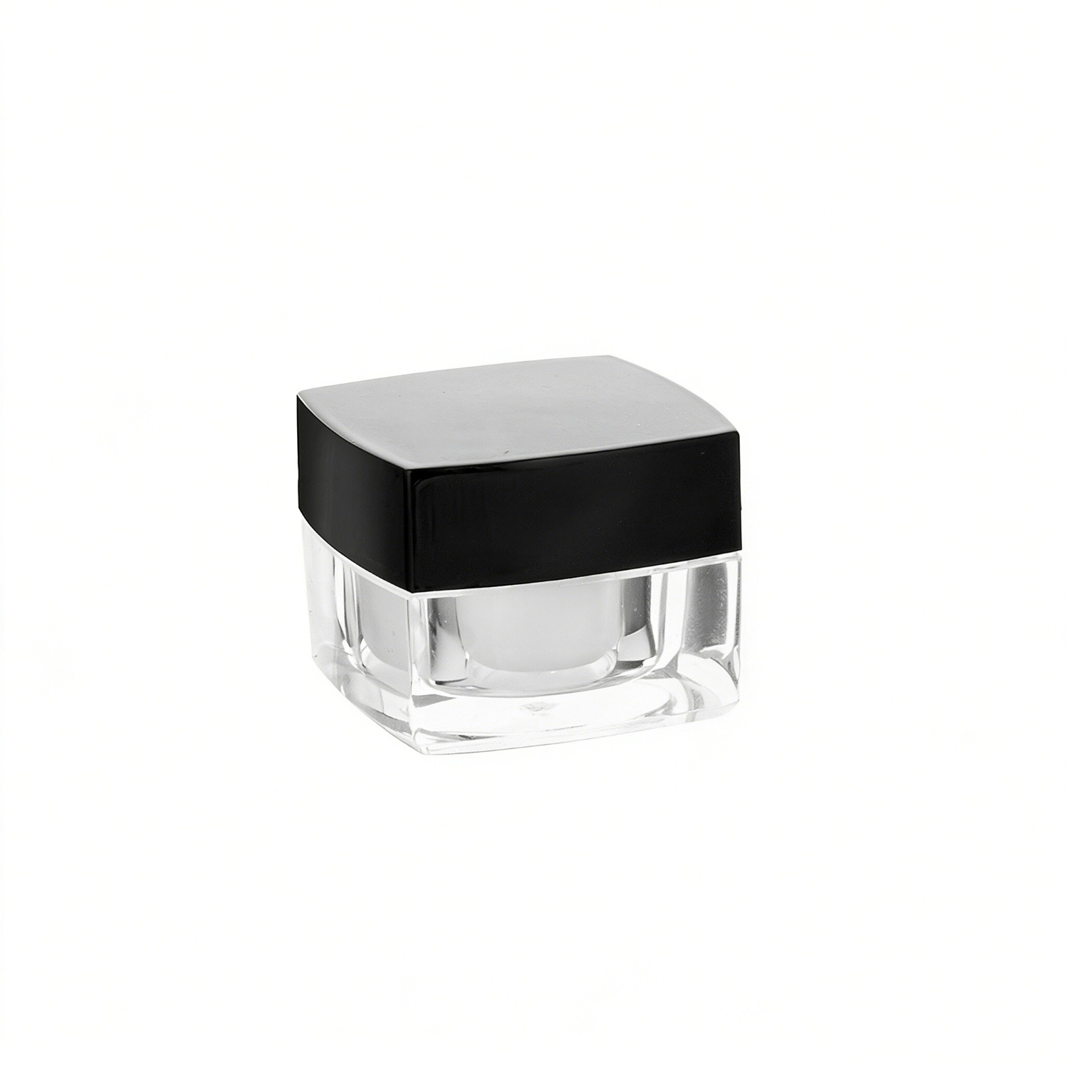 acrylic square transparent jar cosmetic jar empty cosmetic jars