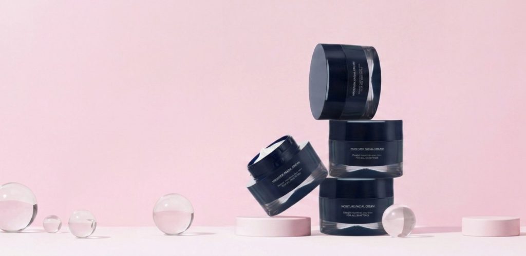 double wall acrylic refillable pp inner cosmetic jar(8)