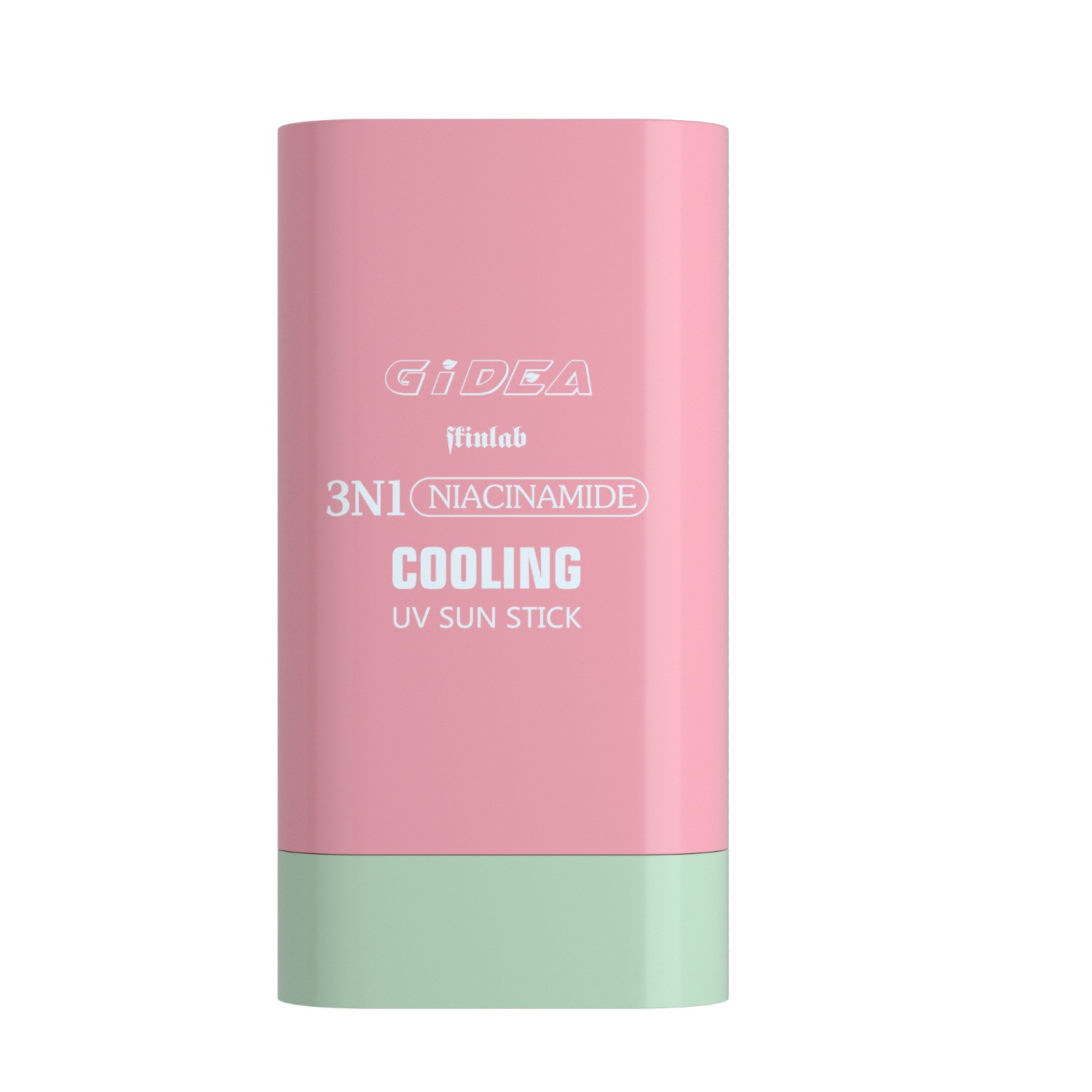 flat oval sun stick container with smooth bottom rotation