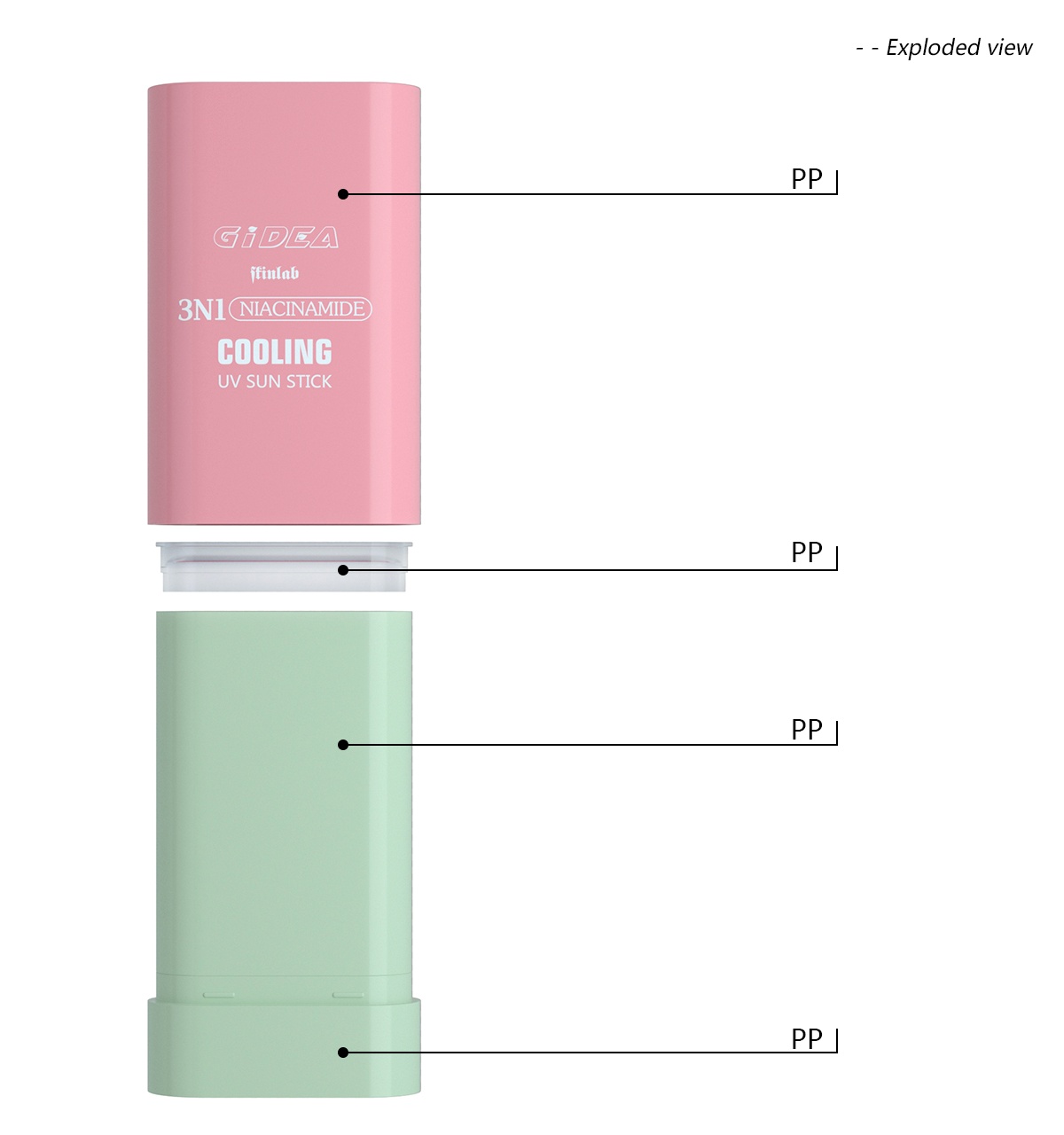 flat oval sun stick container with smooth bottom rotation(2)