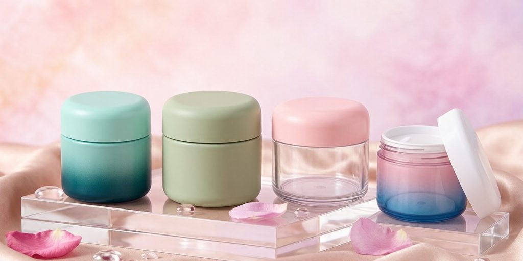 luxury acrylic skincare facial cream cosmetic container(6)