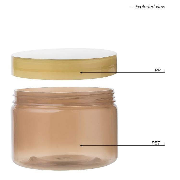 luxury pet cosmetic jar with pp cap(2)