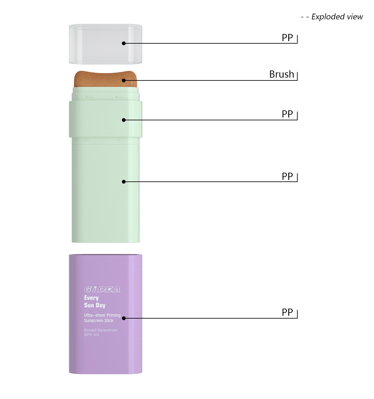 mono stick packaging with integrated brush for solid makeup(2)