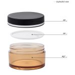 premium pet cosmetic cream jars with pp lids(2)