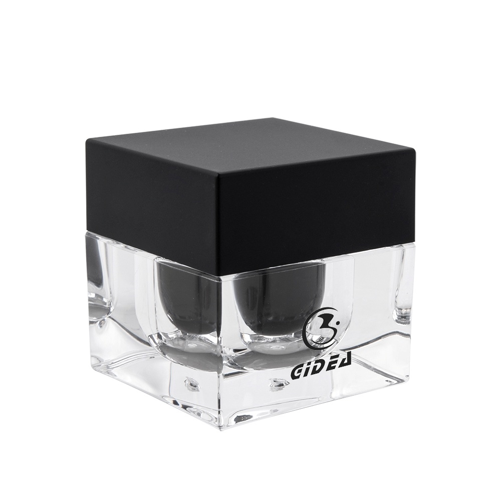 square shape acrylic cream lotion jar