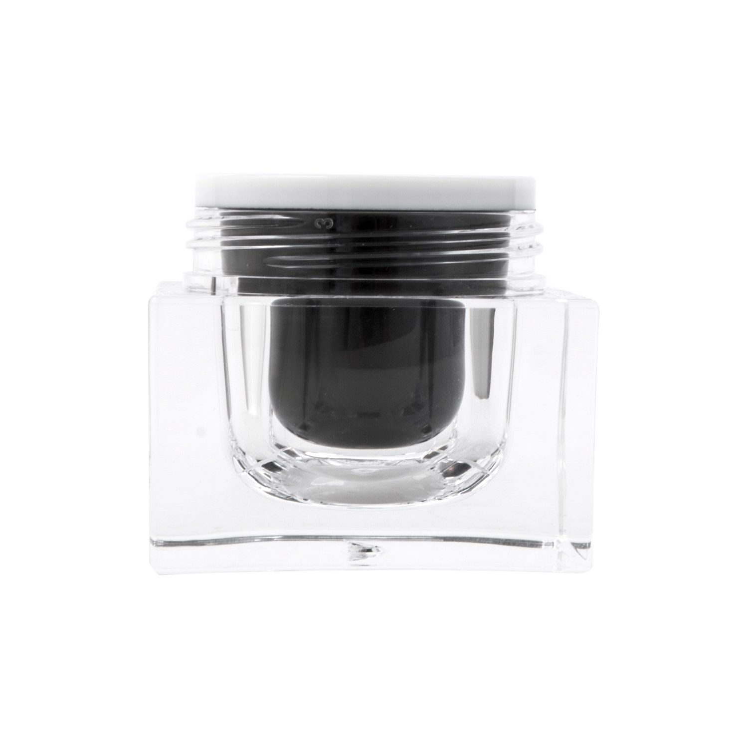 square shape acrylic cream lotion jar(4)