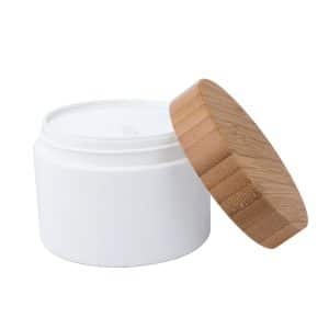 200g bamboo cap PP body scurb jar