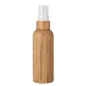 bamboo outer PET inner PP pump packaging bottle