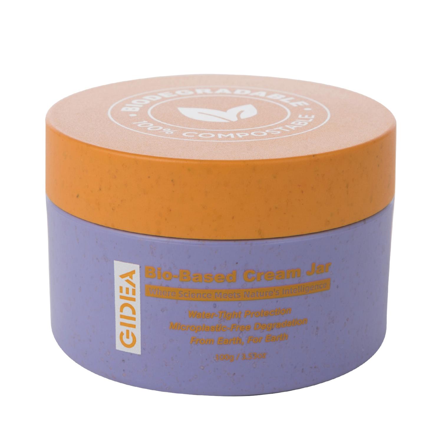 bio-based cosmetic cream packaging jar for skincare