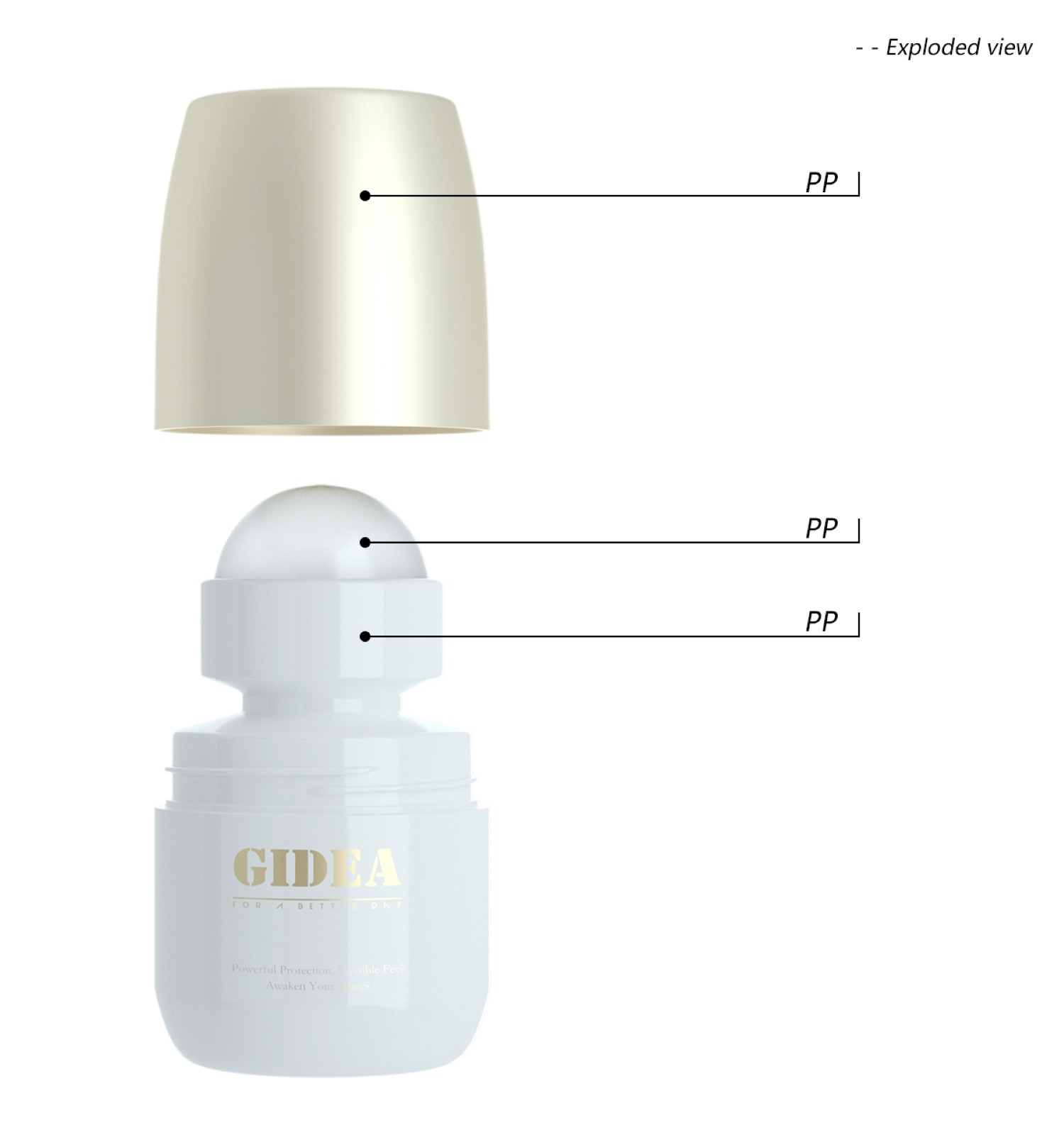 eco-friendly 60ml mono-pp roll-on deodorant bottle for sustainable personal care(2)