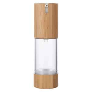eco-friendly bamboo airless pump bottle