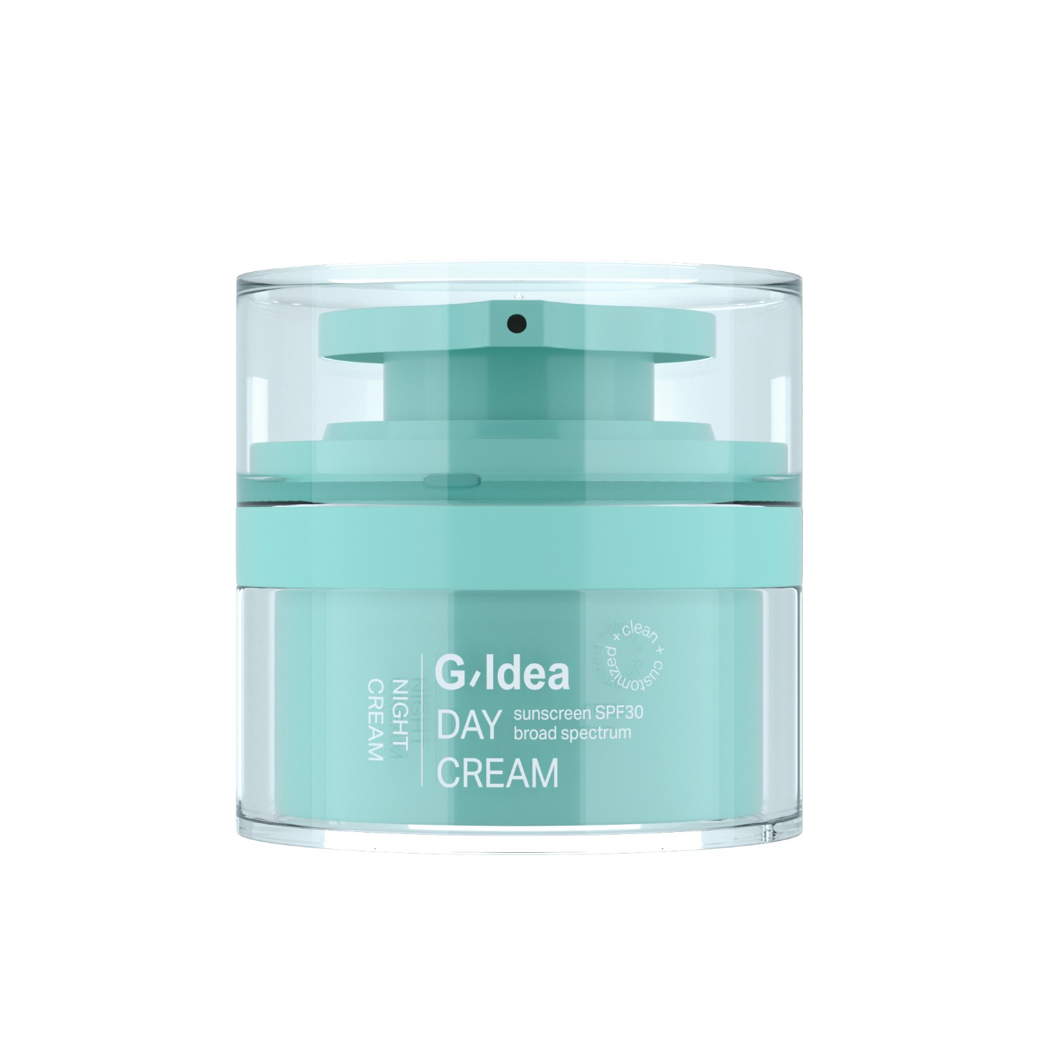 ms plastic double-layer face cream airless jar