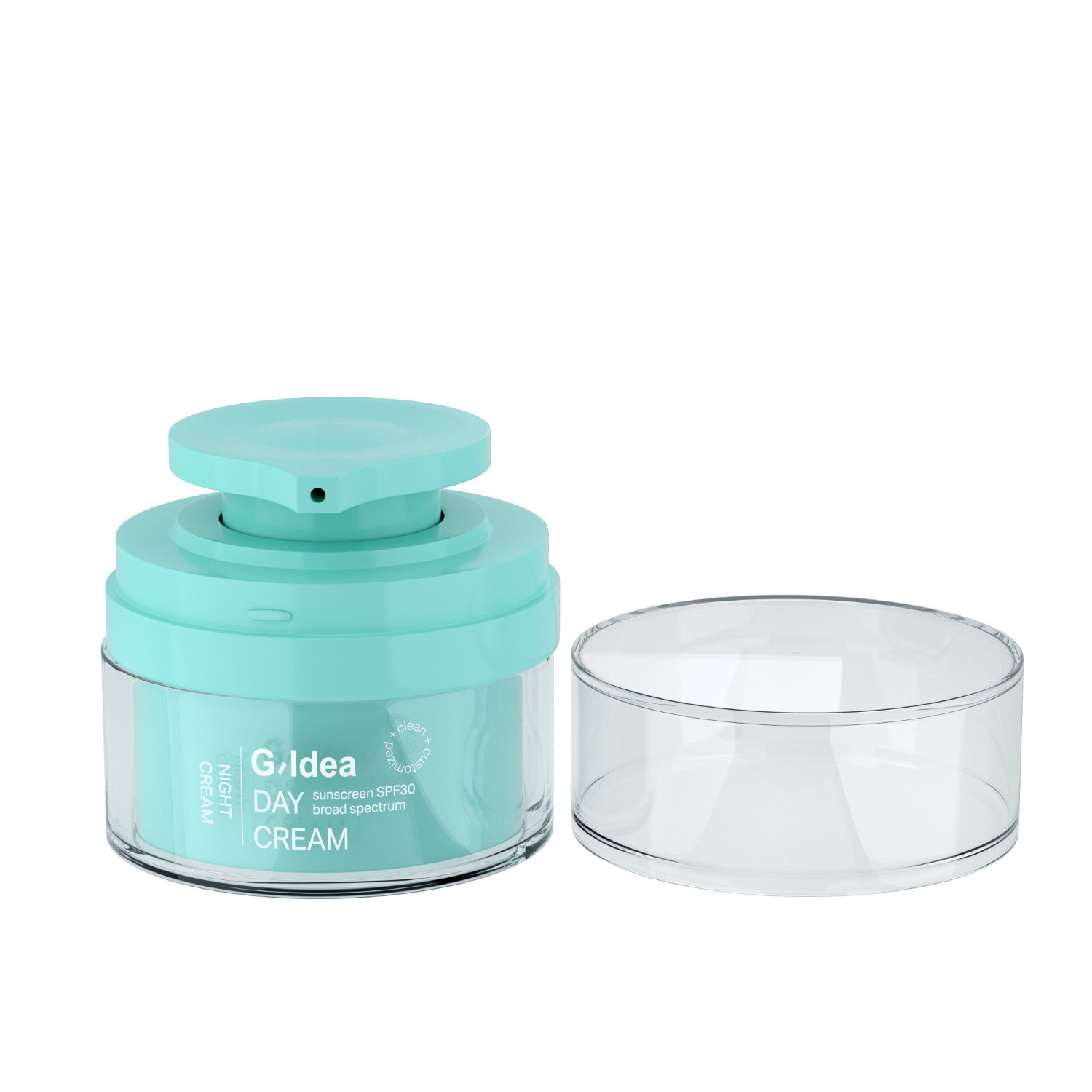 ms plastic double-layer face cream airless jar(3)