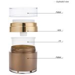 refillable center dispensing airless jar packaging container(2)