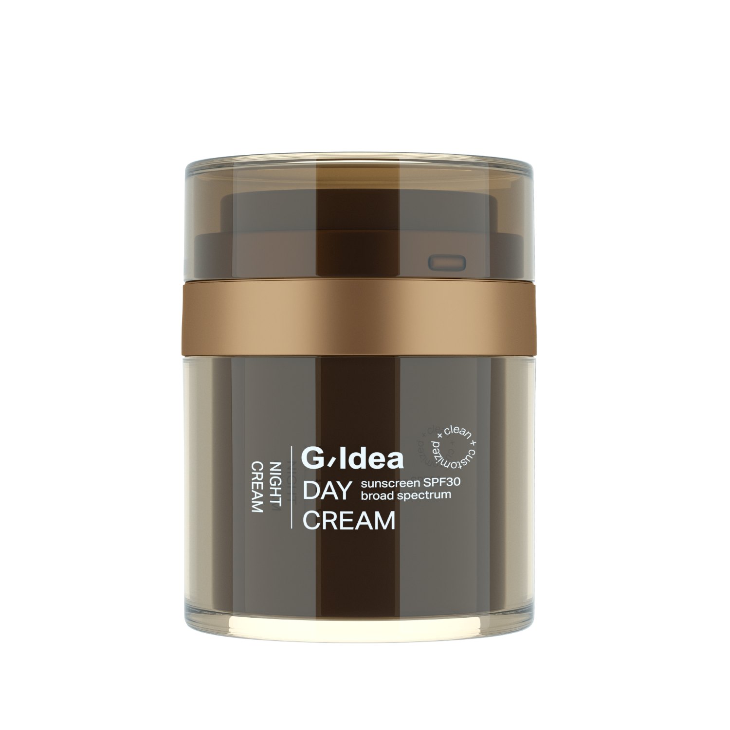 refillable center dispensing airless jar packaging container(3)