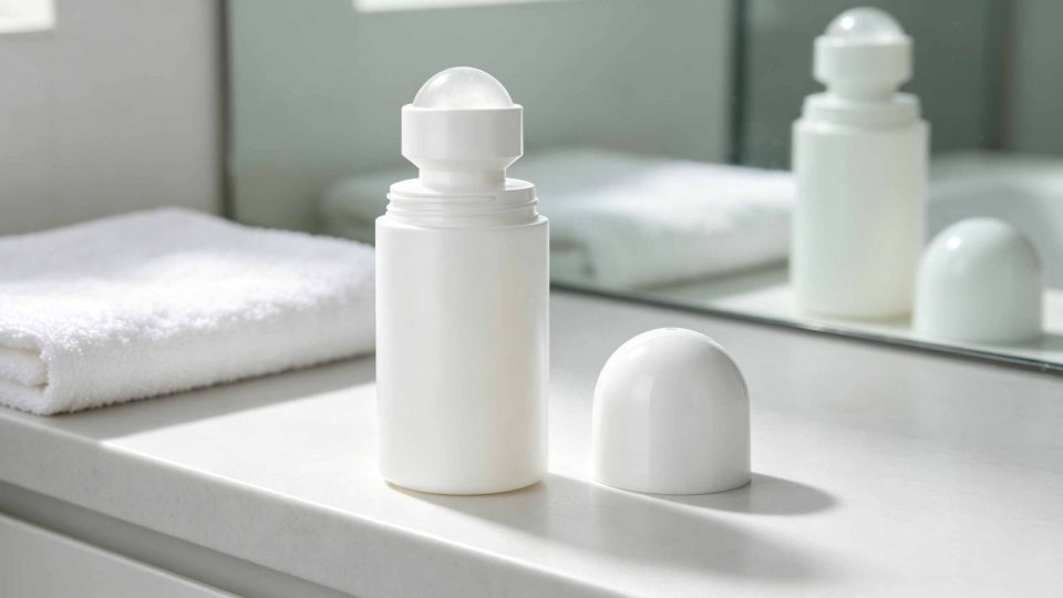 Eco-friendly roll-on deodorant bottle for personal care