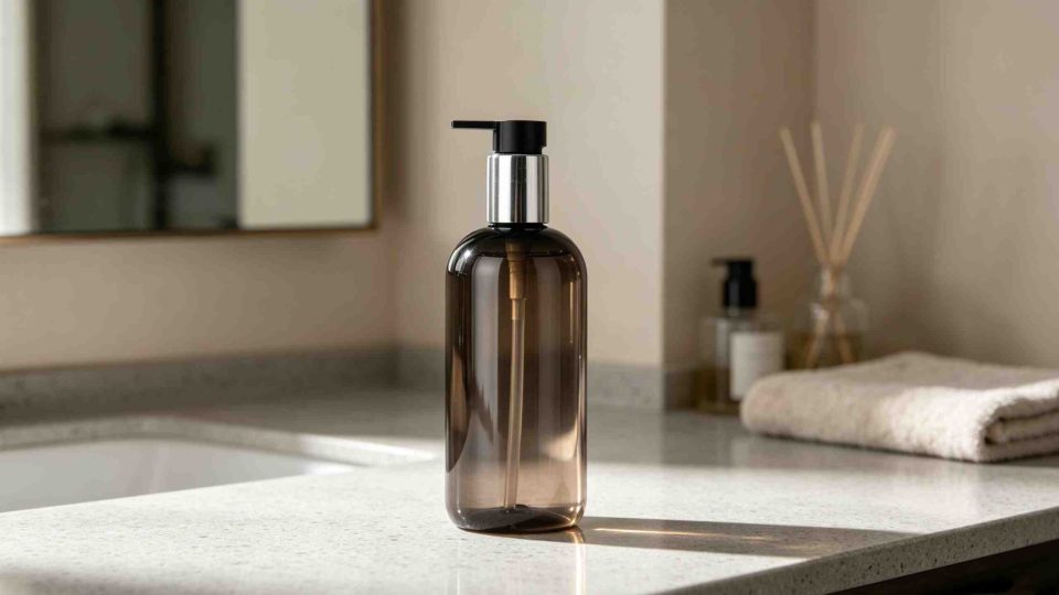 Boston Round Bottle with Lotion Pump and Overcap(5)