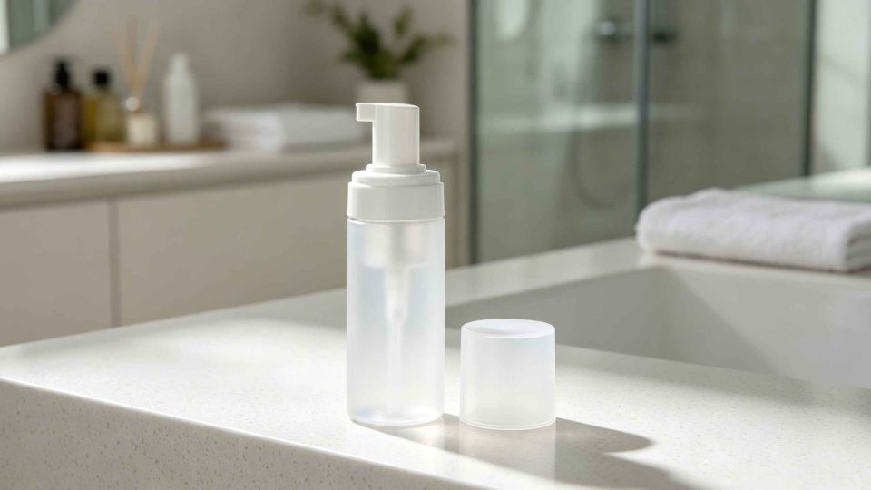PET Lotion Pump Bottle in Cylinder Shape(5)